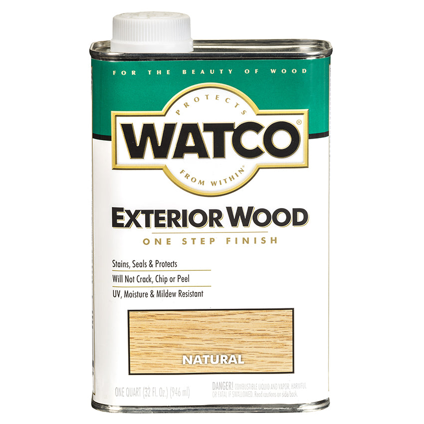 Watco Exterior Wood Finish, Natural, Quart