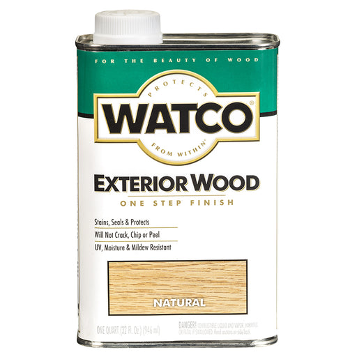 Watco Exterior Wood Finish, Natural, Quart