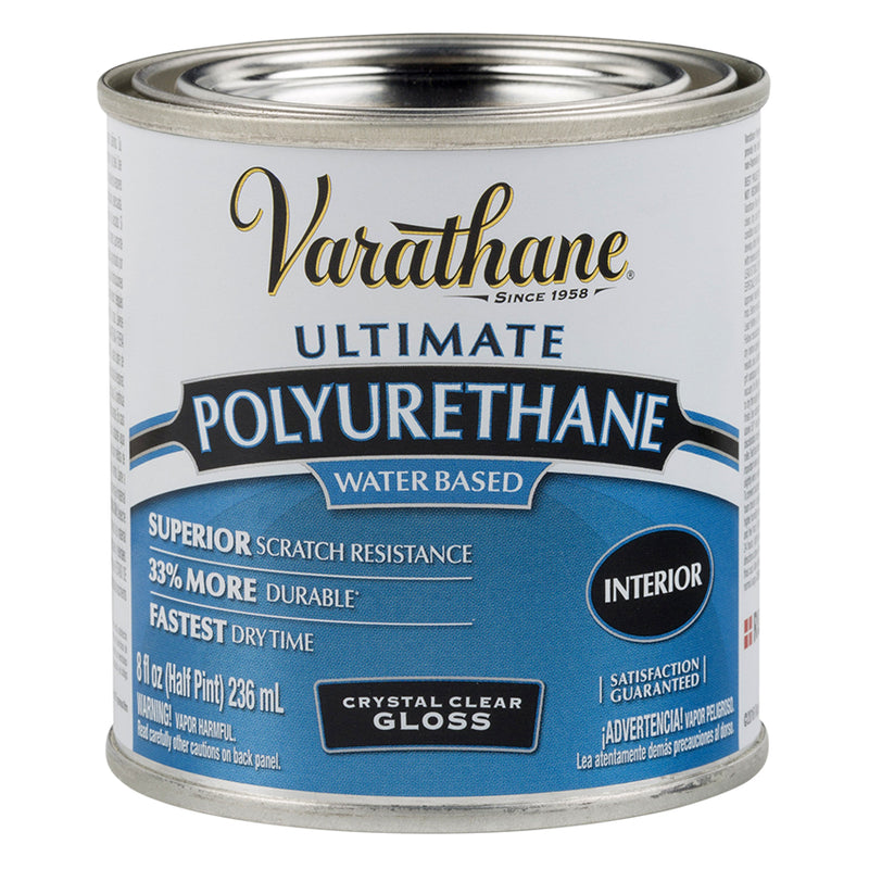 Varathane Ultimate Water-Based Polyurethane, Gloss, Half Pint