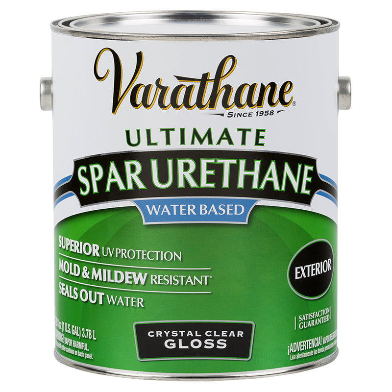 Varathane Outdoor Water-Based Spar Urethane, Clear Gloss, Gallon