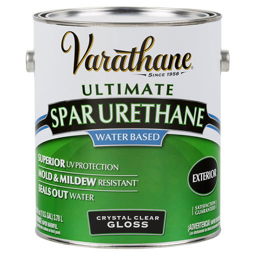 Varathane Outdoor Water-Based Spar Urethane, Clear Gloss, Gallon