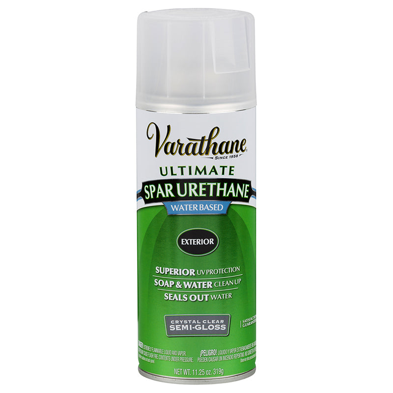 Varathane Outdoor Water-Based Spar Urethane, Clear Semi-Gloss, 1 oz