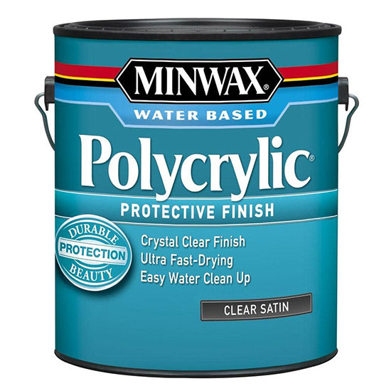 Minwax Polycrylic Clear Satin Gallon Project Weekend DIY