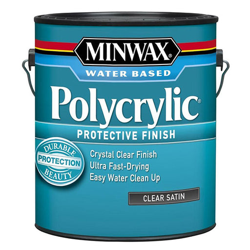 Gallon Minwax Polycrylic Clear Satinin 13333 - LCB Paint & Supply