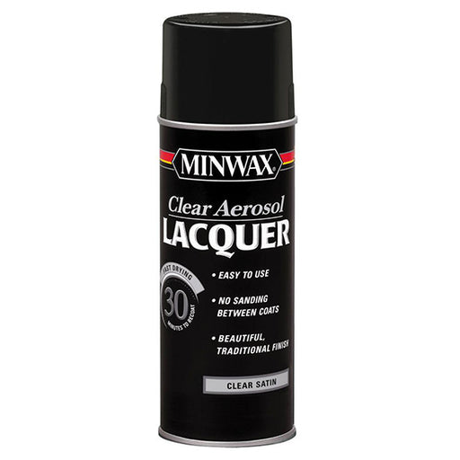Minwax Lacquer Aerosol Clear Satin Project Weekend DIY
