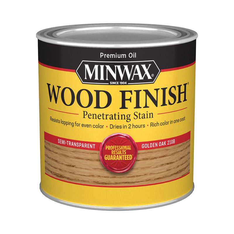Minwax Wood Finish Oil-Based Stain, Golden Oak, Half Pint