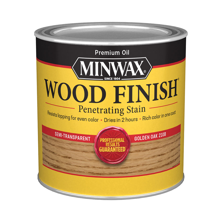 Minwax Wood Finish Oil-Based Stain, Golden Oak, Half Pint