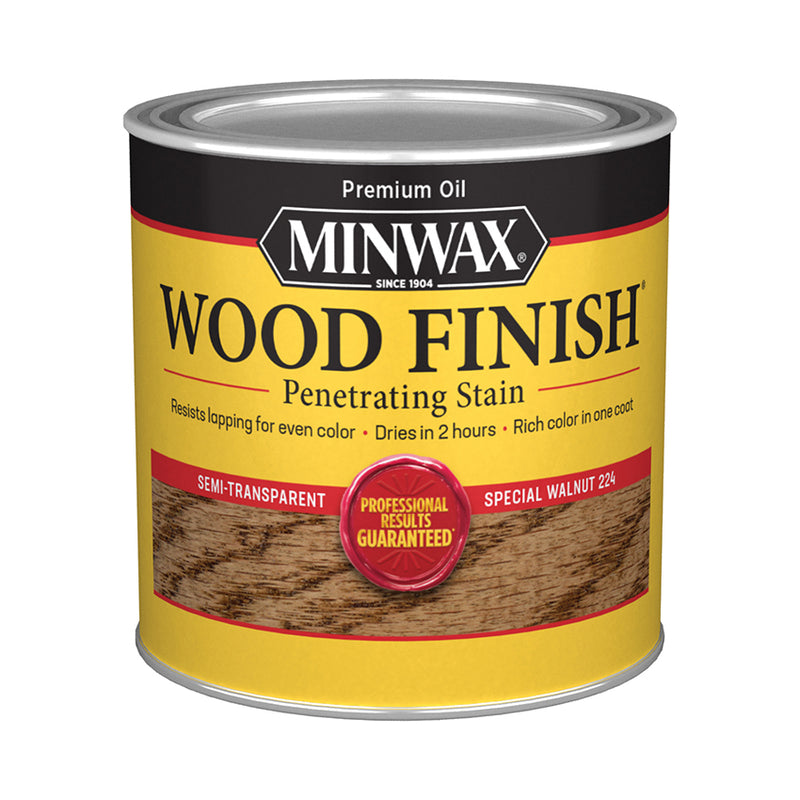 Minwax Wood Finish Oil-Based Stain, Special Walnut, Half Pint