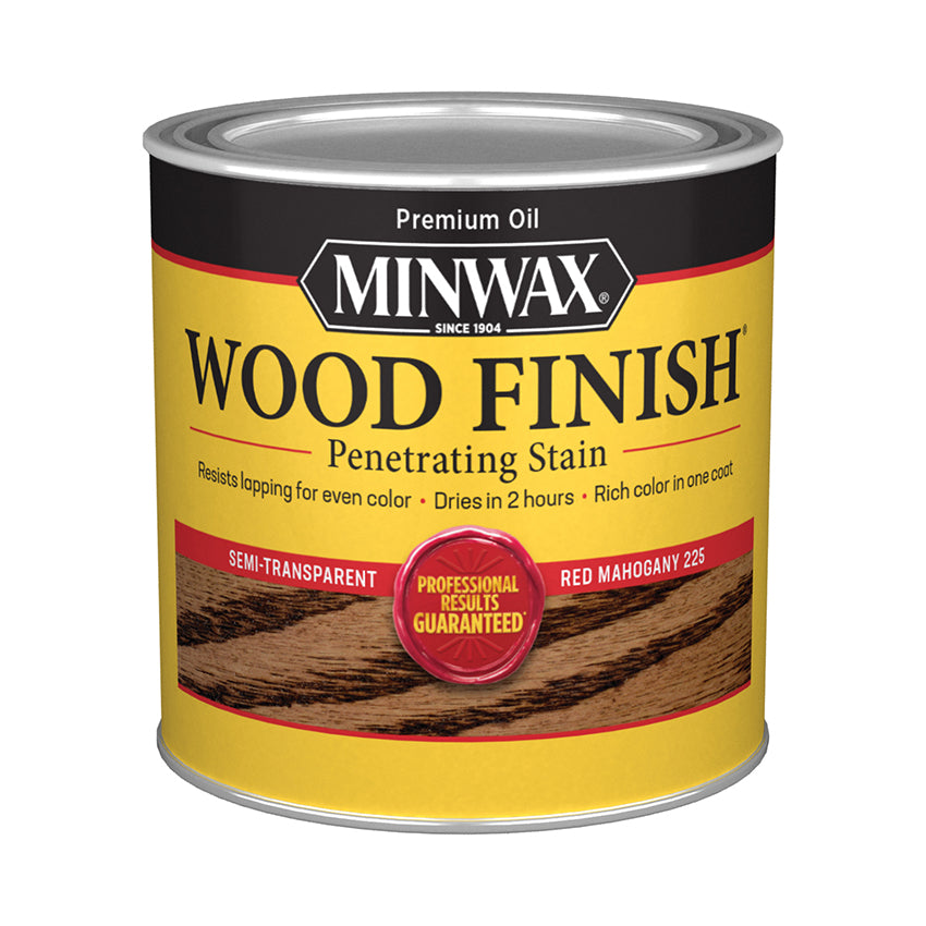 Minwax Wood Finish Oil-Based Stain, Red Mahogany, Half Pint