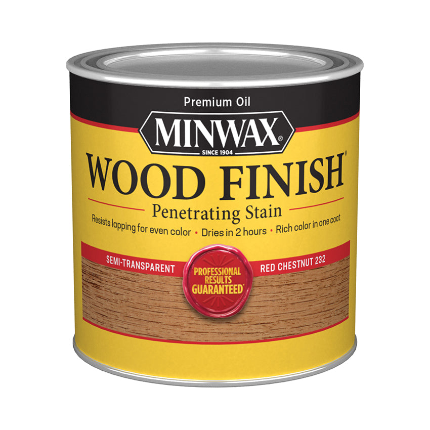 Minwax Wood Finish Oil-Based Stain, Red Chestnut, Half Pint
