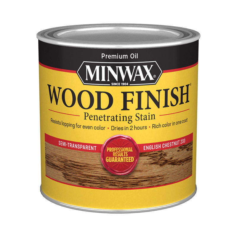 Minwax Wood Finish Oil-Based Stain, English Chestnut, Half Pint