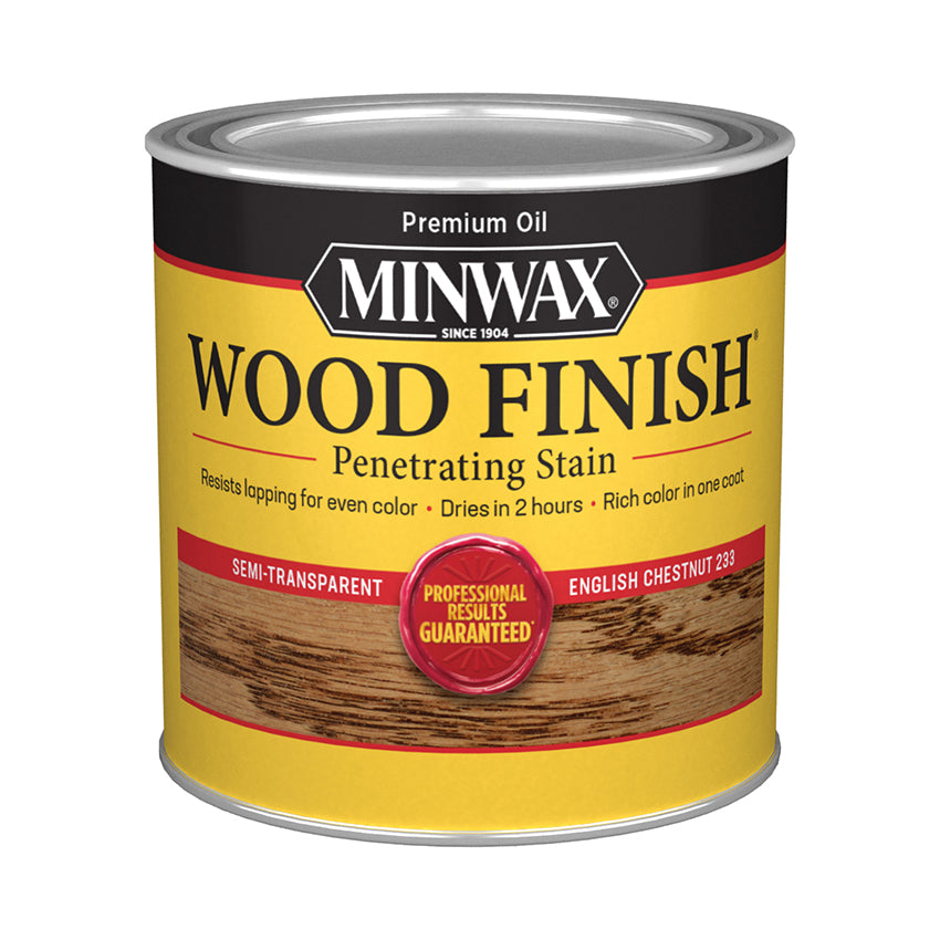 Minwax Wood Finish Oil-Based Stain, English Chestnut, Half Pint