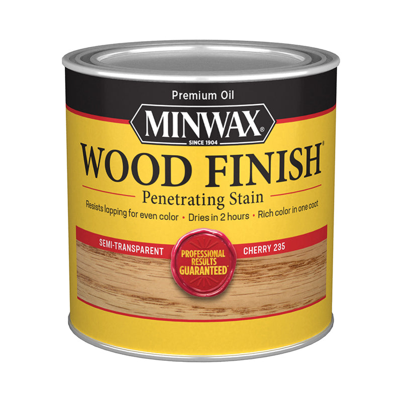 Minwax Wood Finish Oil-Based Stain, Cherry, Half Pint