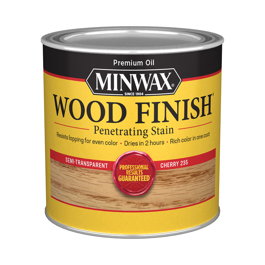 Minwax Wood Finish Oil-Based Stain, Cherry, Half Pint