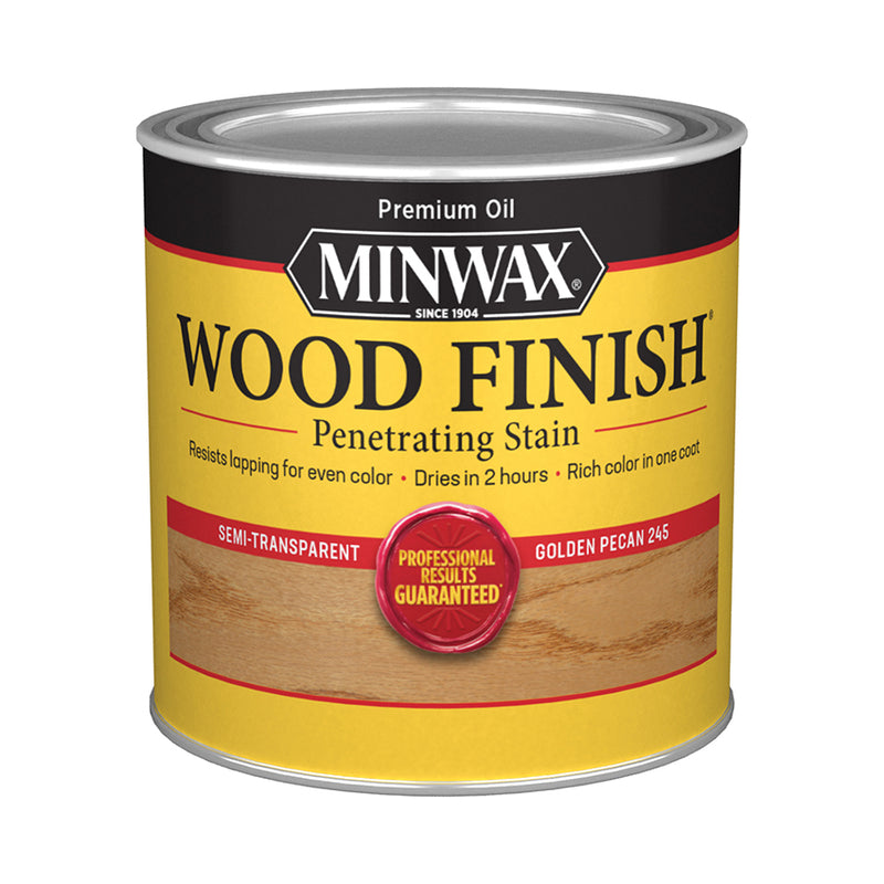 Minwax Wood Finish Oil-Based Stain, Golden Pecan, Half Pint