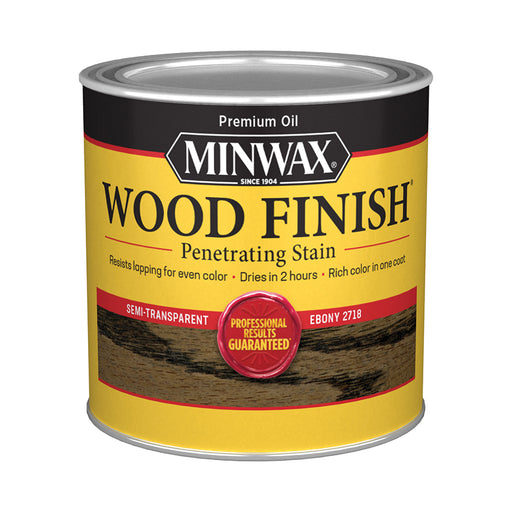 Half Pint Minwax Wood Finish Ebony 22718 - LCB Paint & Supply