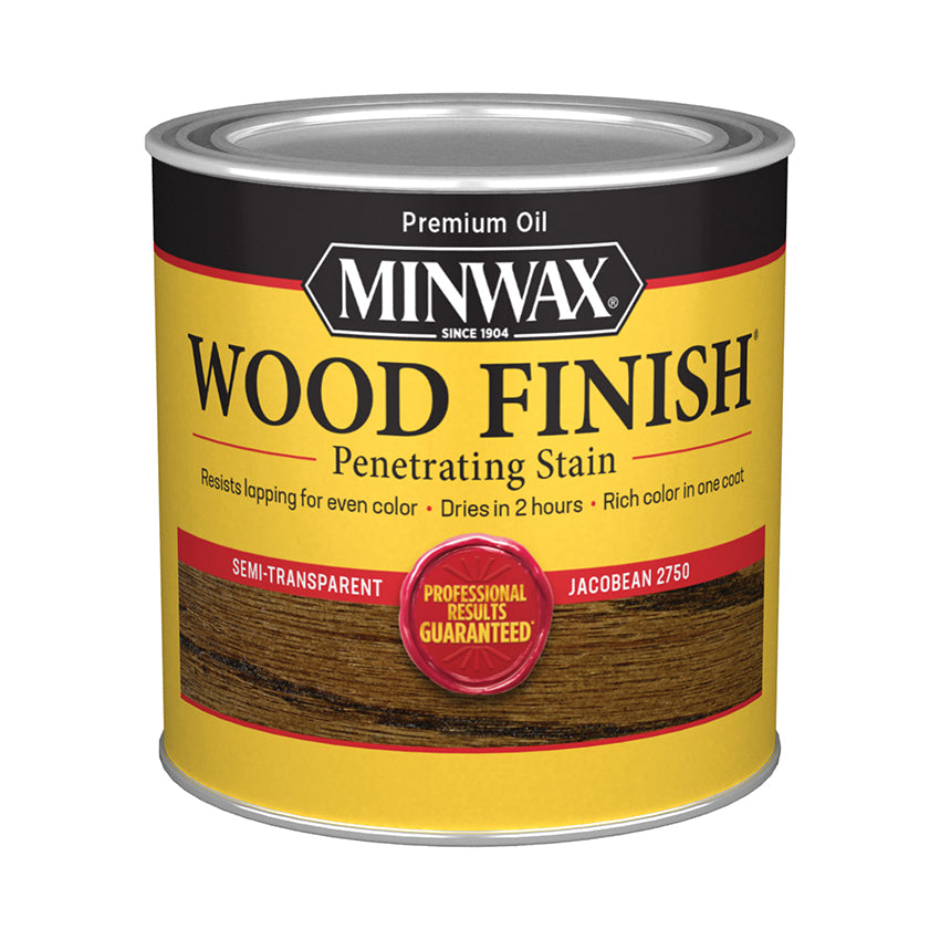 Minwax Wood Finish Oil-Based Stain, Jacobean, Half Pint