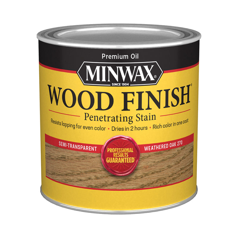Half Pint Minwax Wood Finish Weathered OAK 22760 - LCB Paint & Supply
