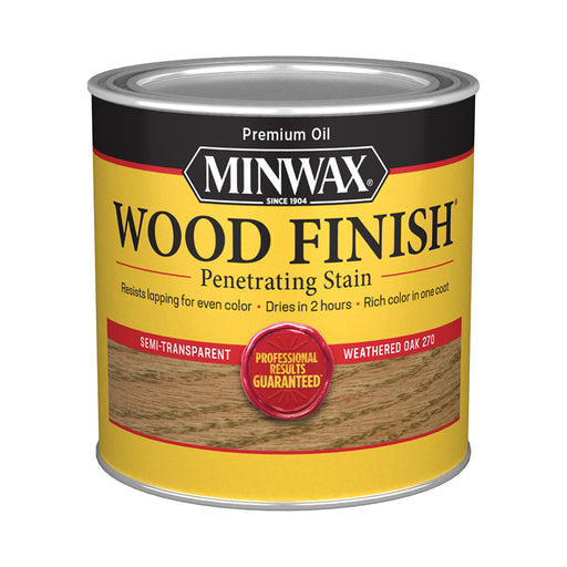 Half Pint Minwax Wood Finish Weathered OAK 22760 - LCB Paint & Supply