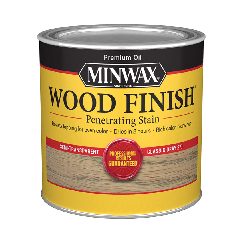 Minwax Wood Finish Oil-Based Stain, Classic Gray, Half Pint