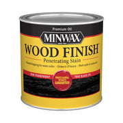 Minwax Wood Finish Oil-Based Stain, True Black, Half Pint