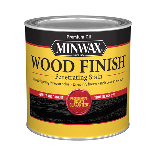 Half Pint Minwax Wood Finish True Black 22764 - LCB Paint & Supply