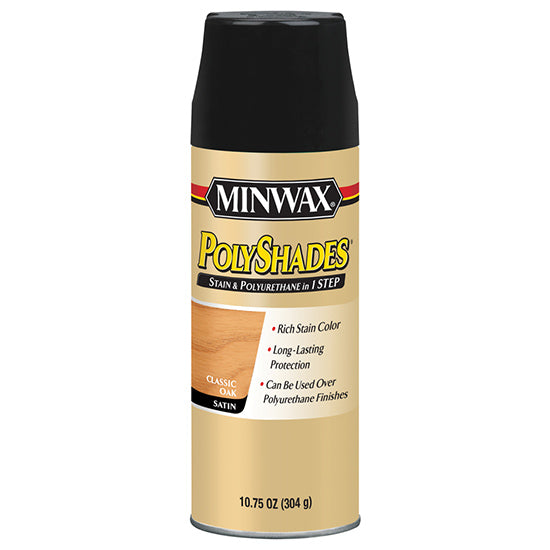 Minwax PolyShades Stain & Polyurethane, Classic Oak, 10.75 oz