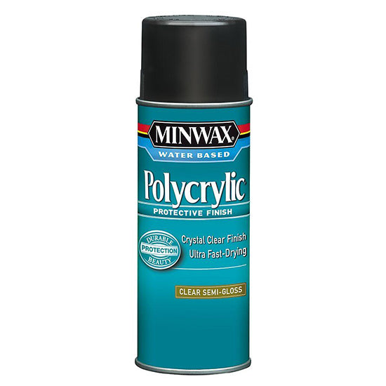 Minwax Polycrylic Protective Finish Spray, Clear Semi-Gloss, 11.5 oz