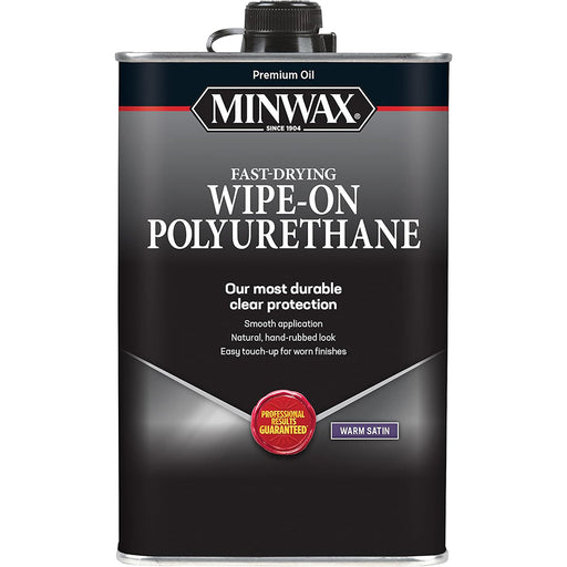 Minwax Wipe On Poly Warm Oil Based Polyurethane Finish, Satin Pint Project Weekend DIY