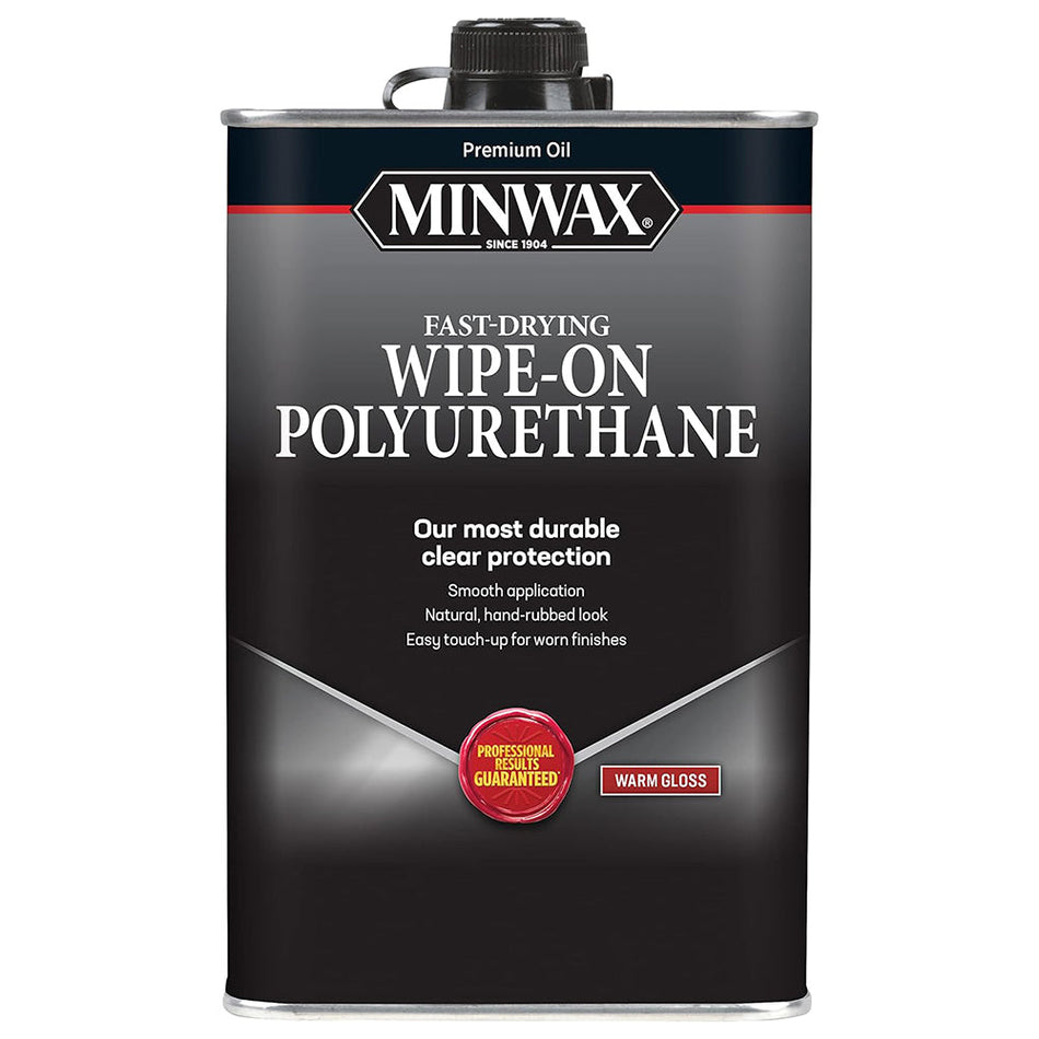 Minwax Wipe-On Poly, Clear Gloss, Quart