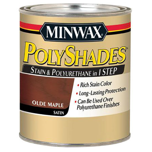 Minwax PolyShades Old Maple Wood Stain And Polyurethane Satin Quart Project Weekend DIY