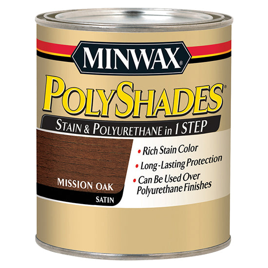 Minwax PolyShades Stain & Polyurethane, Mission Oak, Quart