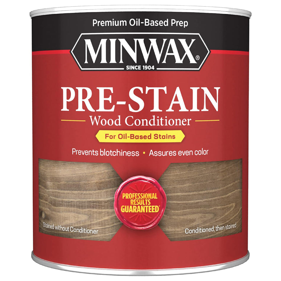 Minwax Pre-Stain Wood Conditioner, Clear, Quart