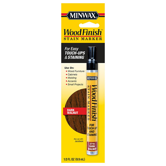 Minwax Wood Finish Marker Dark Walnut Stain 1/3 oz Project Weekend DIY