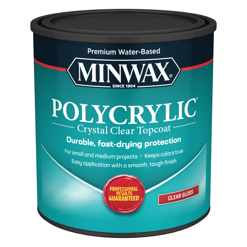 Quart Minwax Polycrylic Clear Gloss 65555 - LCB Paint & Supply