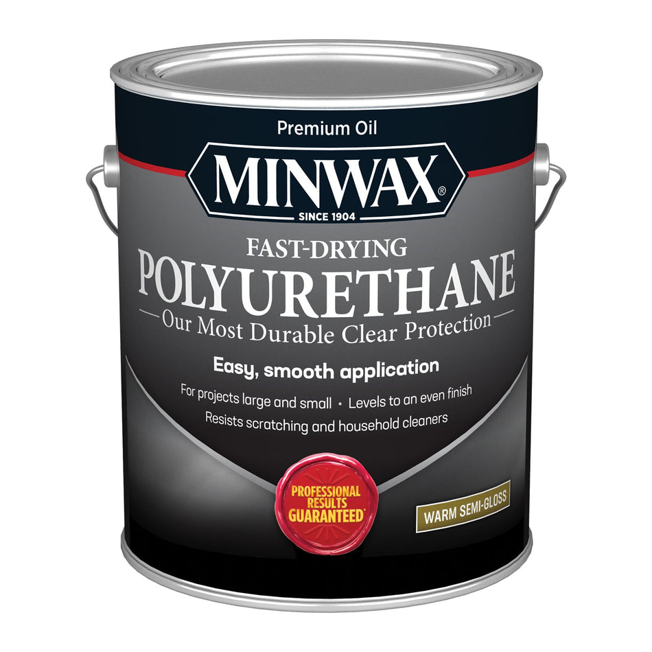 Minwax Fast-Drying Polyurethane, Clear Semi-Gloss, Gallon