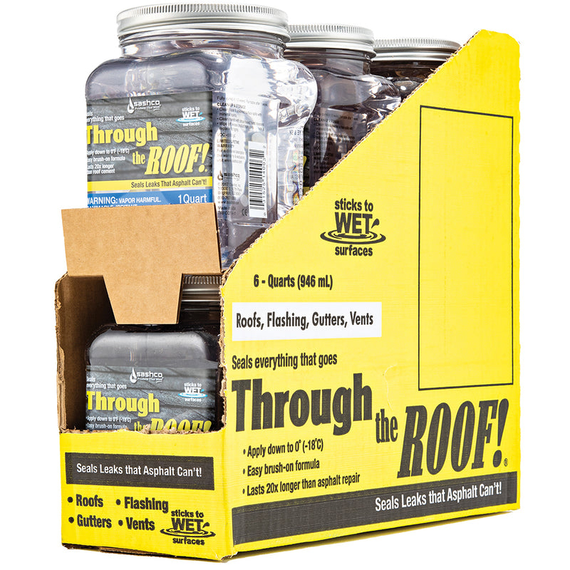 Sashco Through the Roof! Clear Sealant, Quart