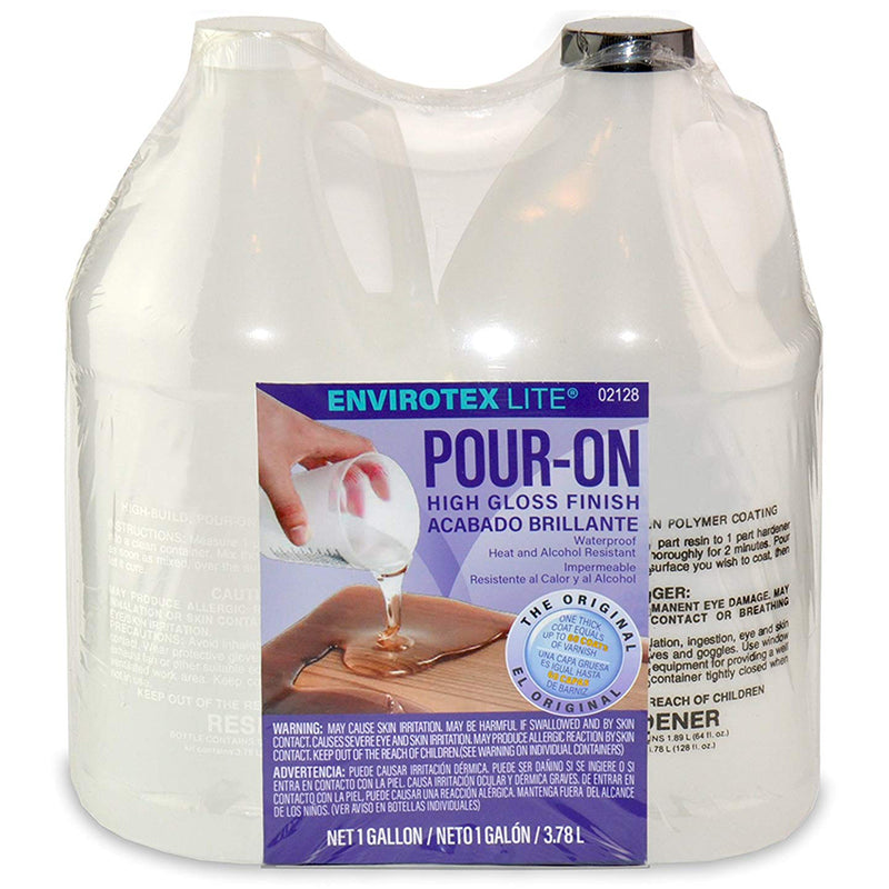EnviroTex Lite Pour-On High Gloss Finish, Clear, Gallon
