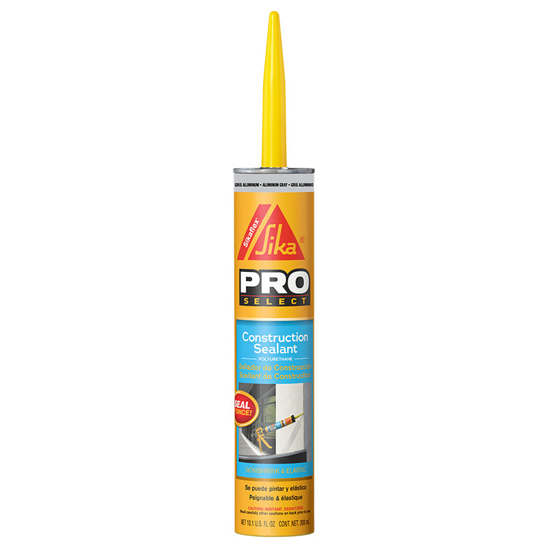 Sika Sikaflex Construction Sealant, Aluminum Gray, 10.1 oz