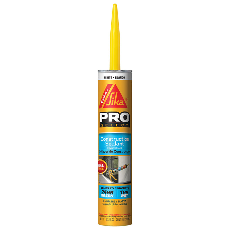 Sika Sikaflex Construction Sealant, White, 10.1 oz