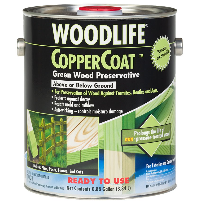 Wolman WoodLife CopperCoat Green Wood Preservative, Gallon