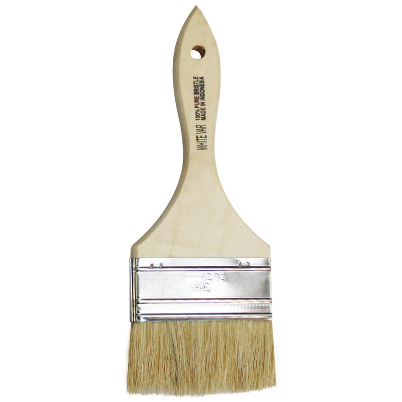 Premier Pro White Natural Bristle Brush 3in Project Weekend DIY