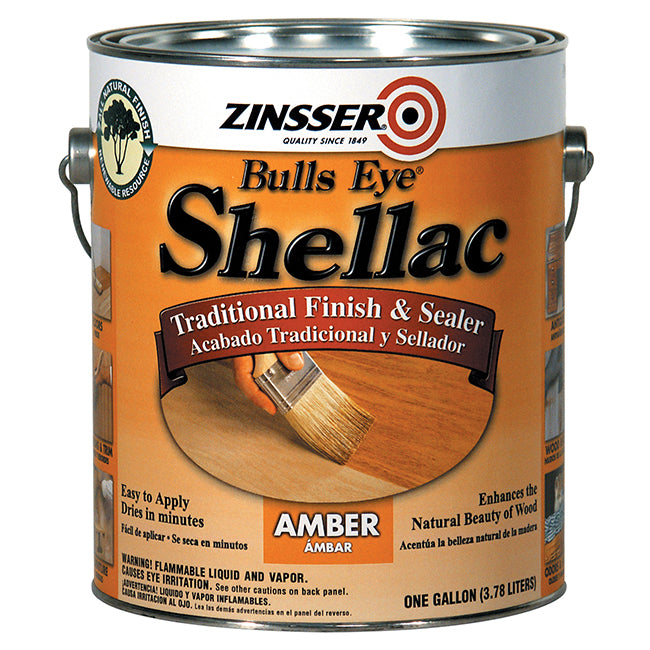 Zinsser Bulls Eye Shellac, Amber, Gallon