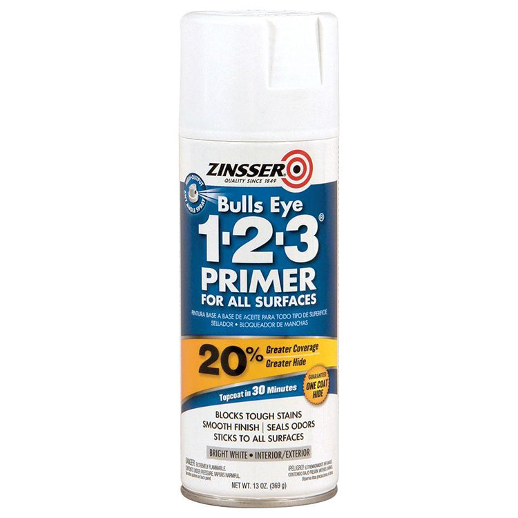 Zinsser Spray Bulls EYE 1 2 3 Primer Project Weekend DIY