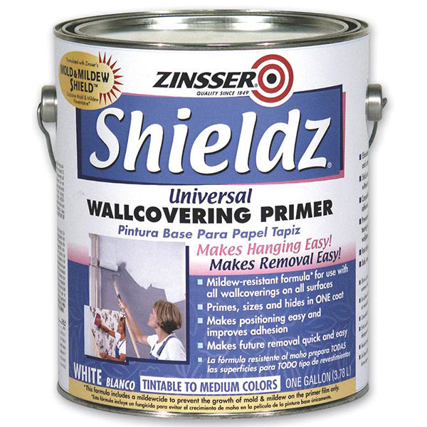 Zinsser Shieldz Universal Wallcovering Primer Sealer, White, Gallon