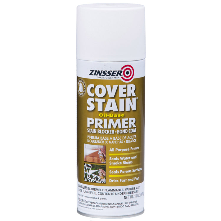 Zinsser Cover-Stain Oil-Based Primer, White, 13 oz