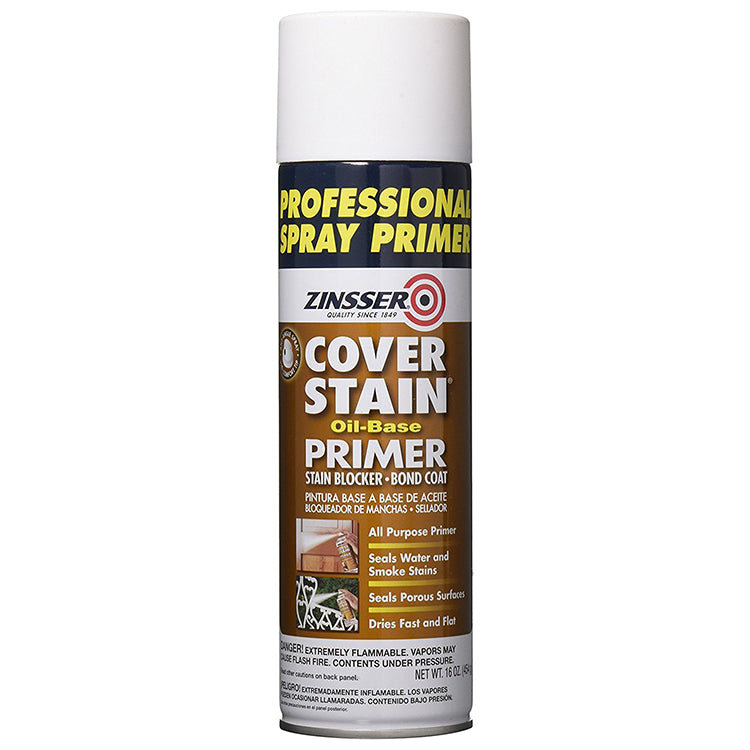 Zinsser Cover-Stain Oil-Based Primer, White, 16 oz