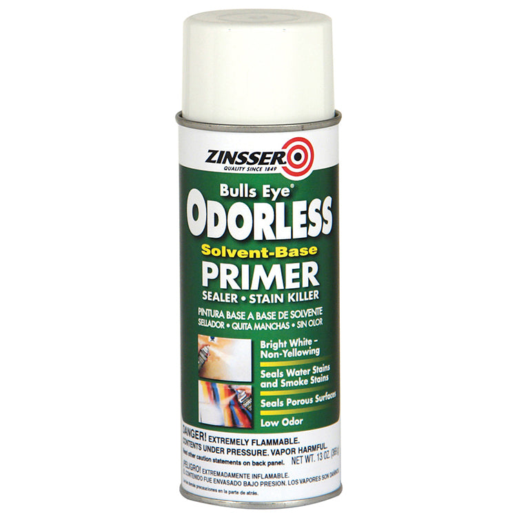 Zinsser Bulls Eye Oil-Based Stain Blocking Primer, White, 13 oz