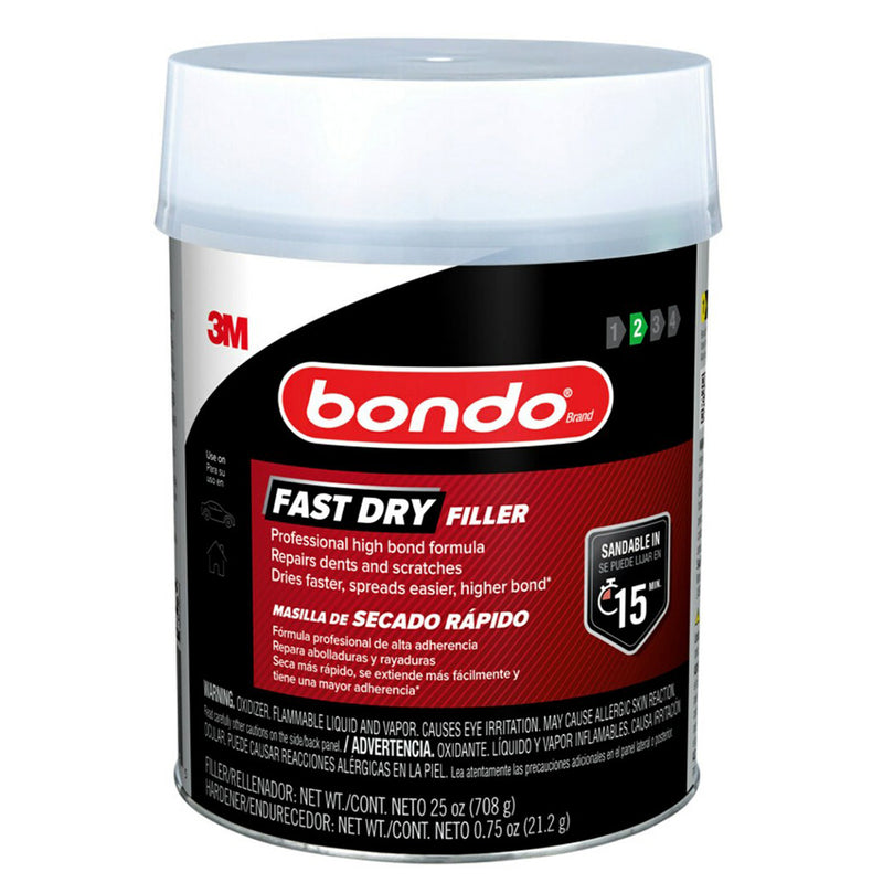 Bondo Fast Dry Filler, Quart