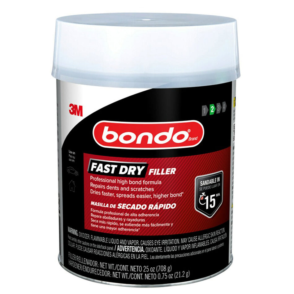 Bondo Fast Dry Filler, Quart